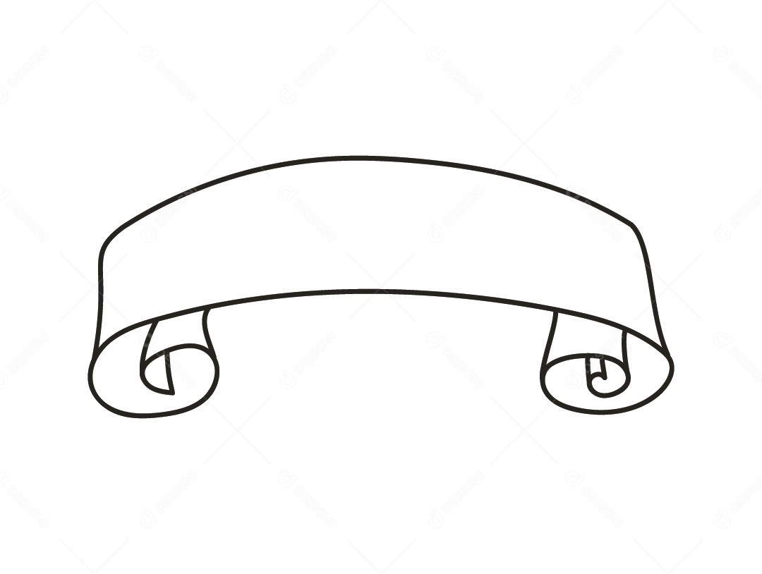 Fita Branca Desenho Vetor EPS