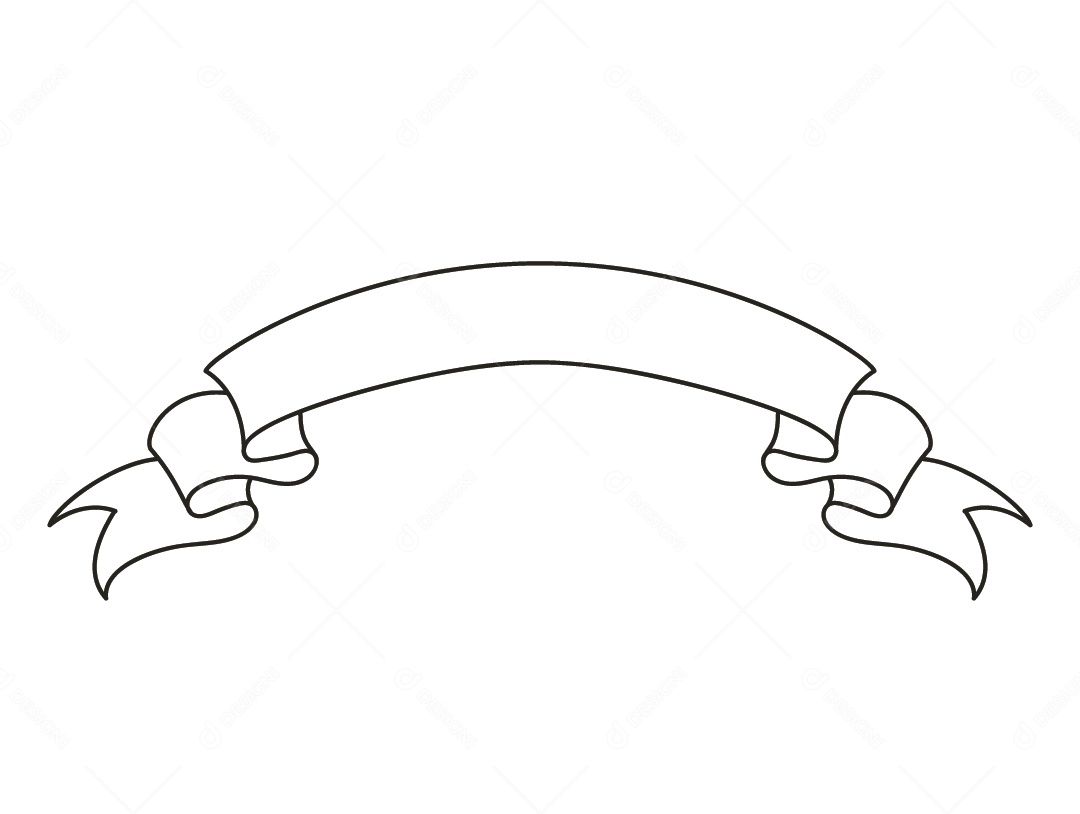 Fita Branca Desenho Vetor EPS