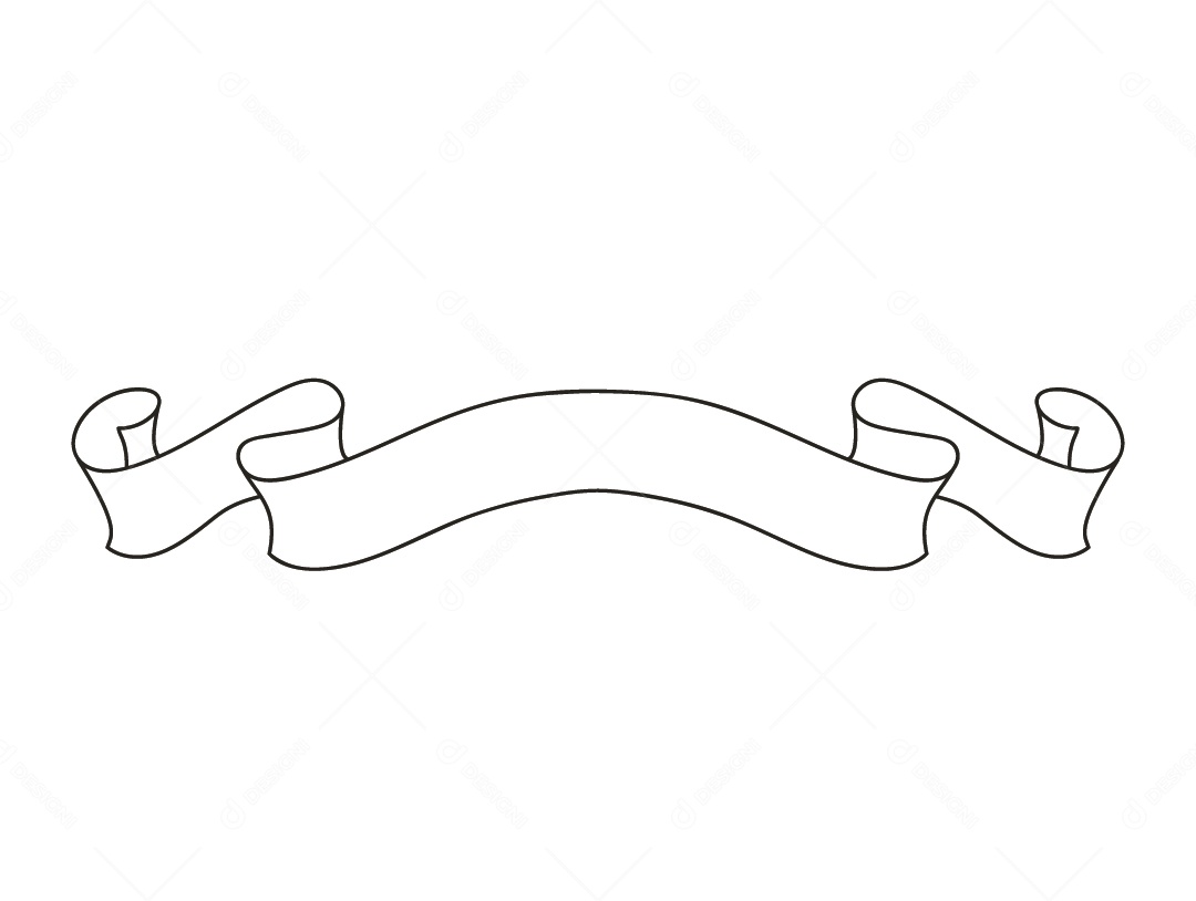Fita Branca Desenho Vetor EPS