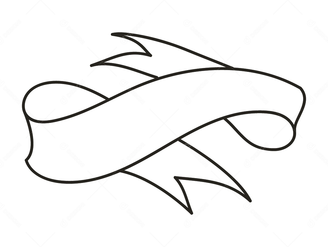 Fita Branca Desenho Vetor EPS