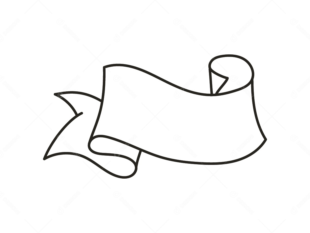 Fita Branca Desenho Vetor EPS