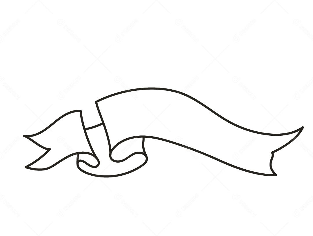 Fita Branca Desenho Vetor EPS