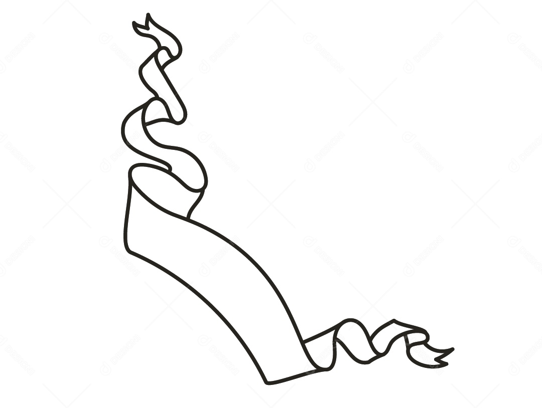 Fita Branca Desenho Vetor EPS