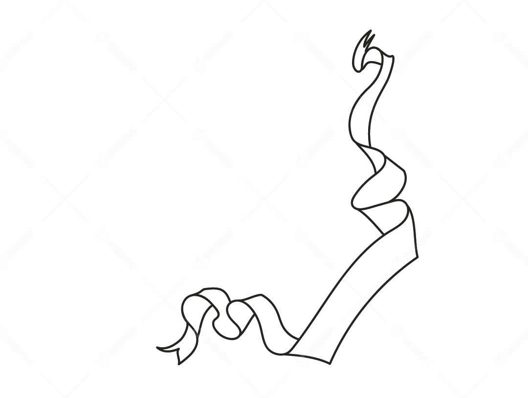 Fita Branca Desenho Vetor EPS