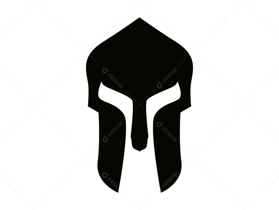 Capacete de Soldado Romano Vetor EPS