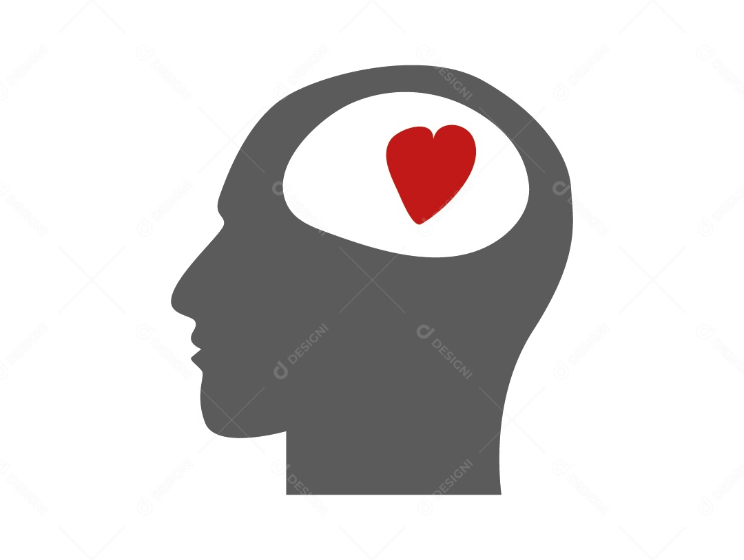 Ícone de Pensamento Amoroso de Vetor EPS