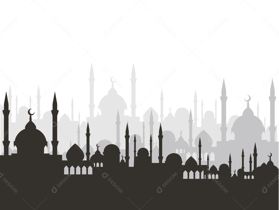 Desenho de uma Mesquita Vetor EPS