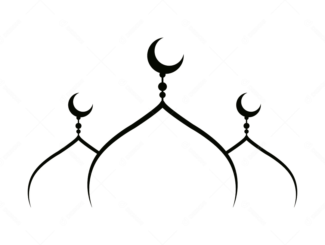 Desenho de uma Mesquita Vetor EPS