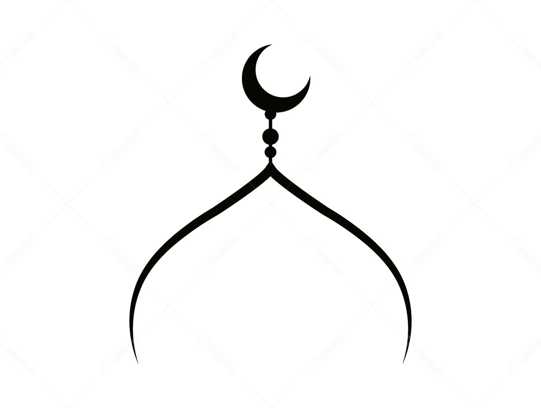 Desenho de uma Mesquita Vetor EPS