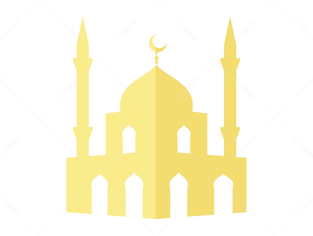 Desenho de uma Mesquita Vetor EPS