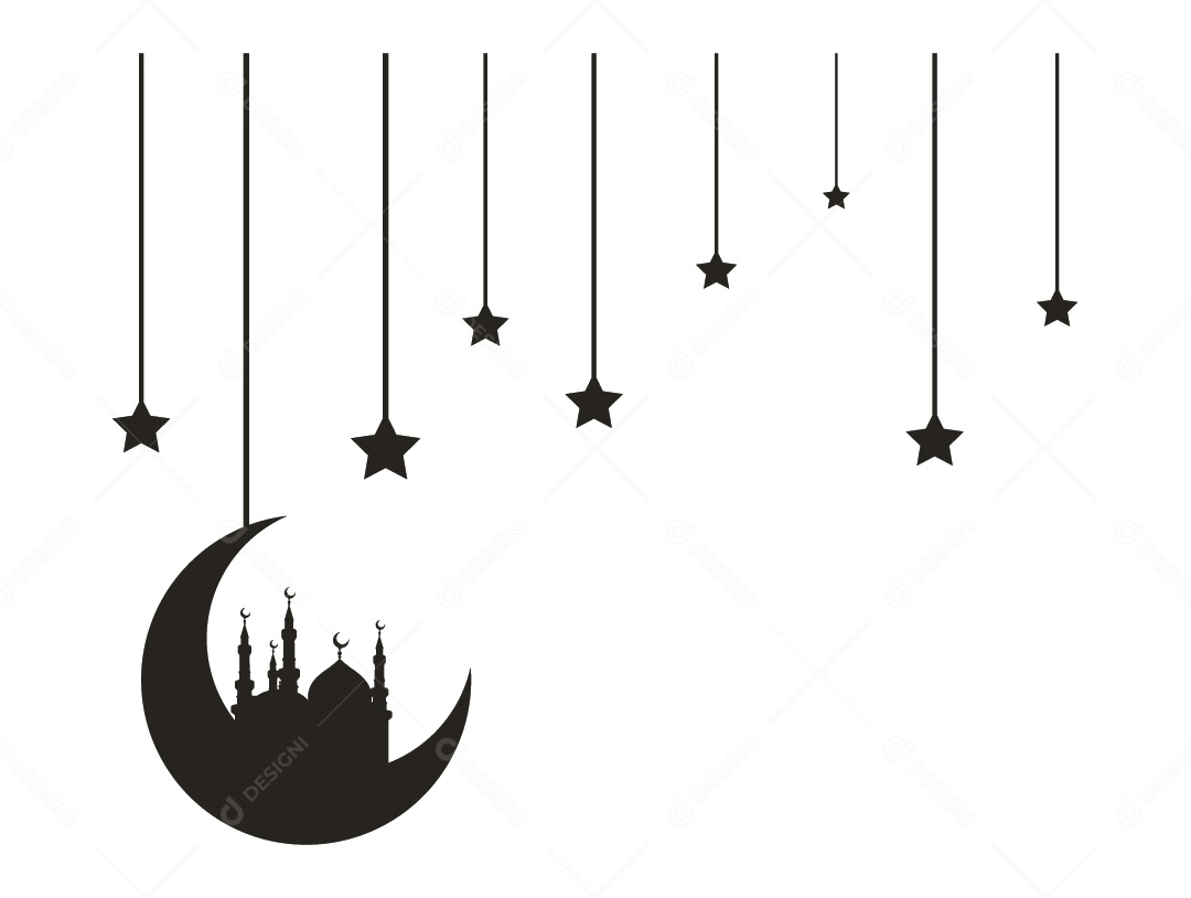 Desenho de uma Mesquita Vetor EPS