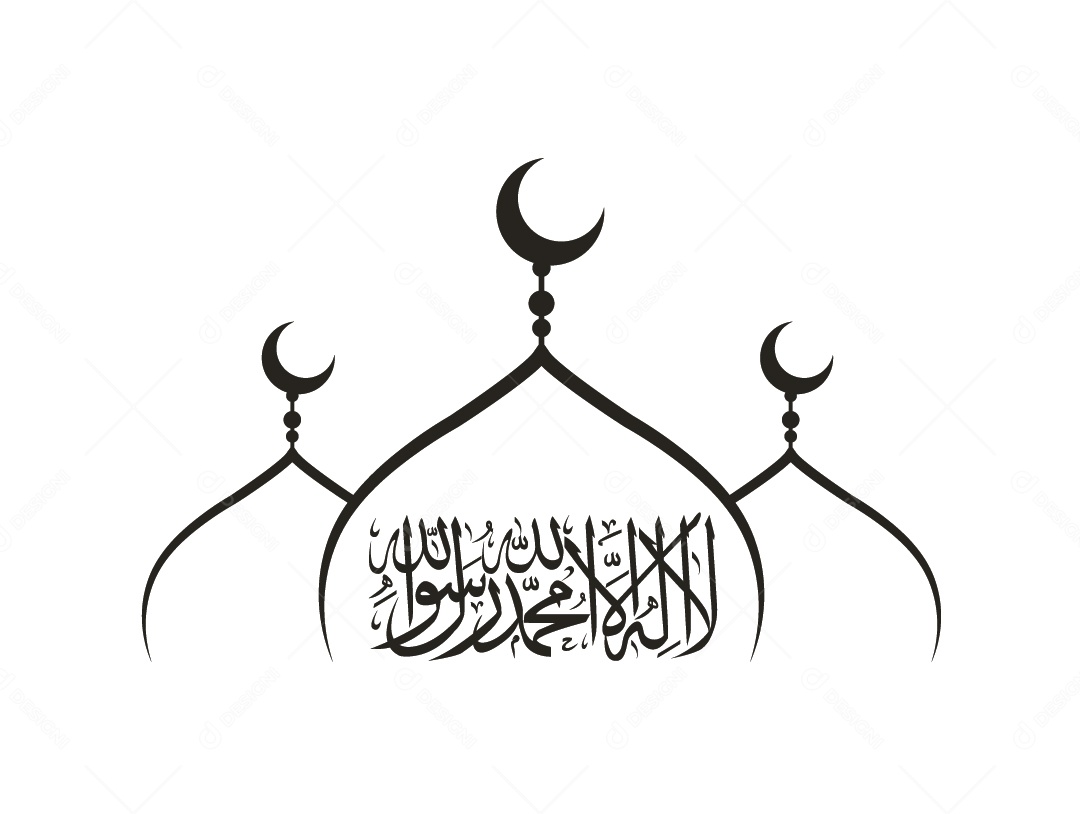 Desenho de uma Mesquita Vetor EPS