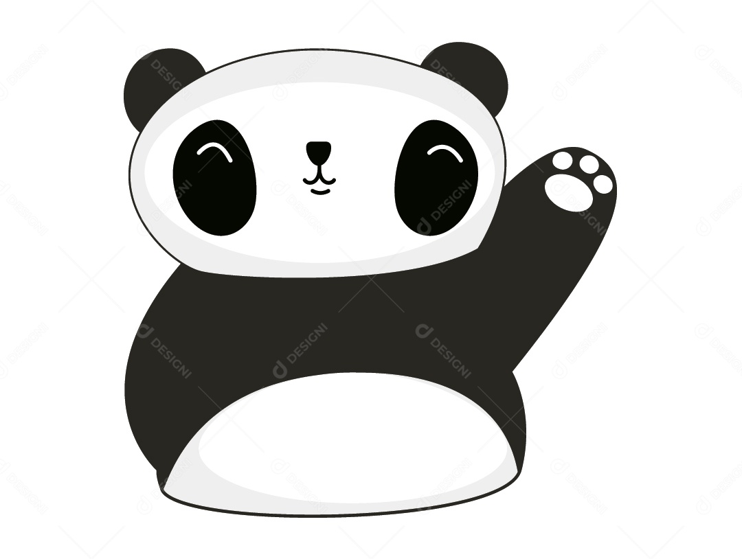 Urso Panda Ilustração Vetor EPS