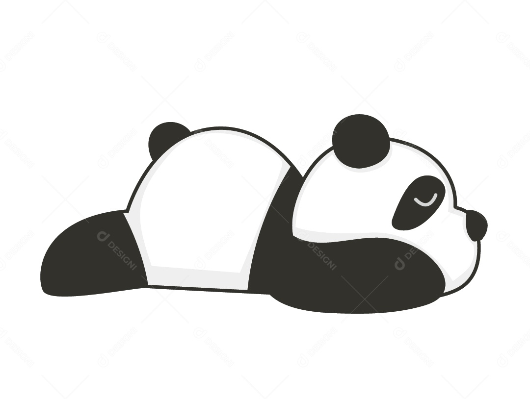 Urso Panda Ilustração Vetor EPS