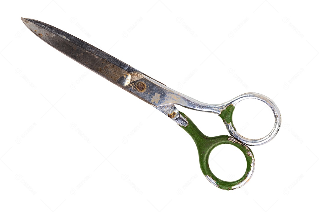 Tesoura sobre fundo isolado