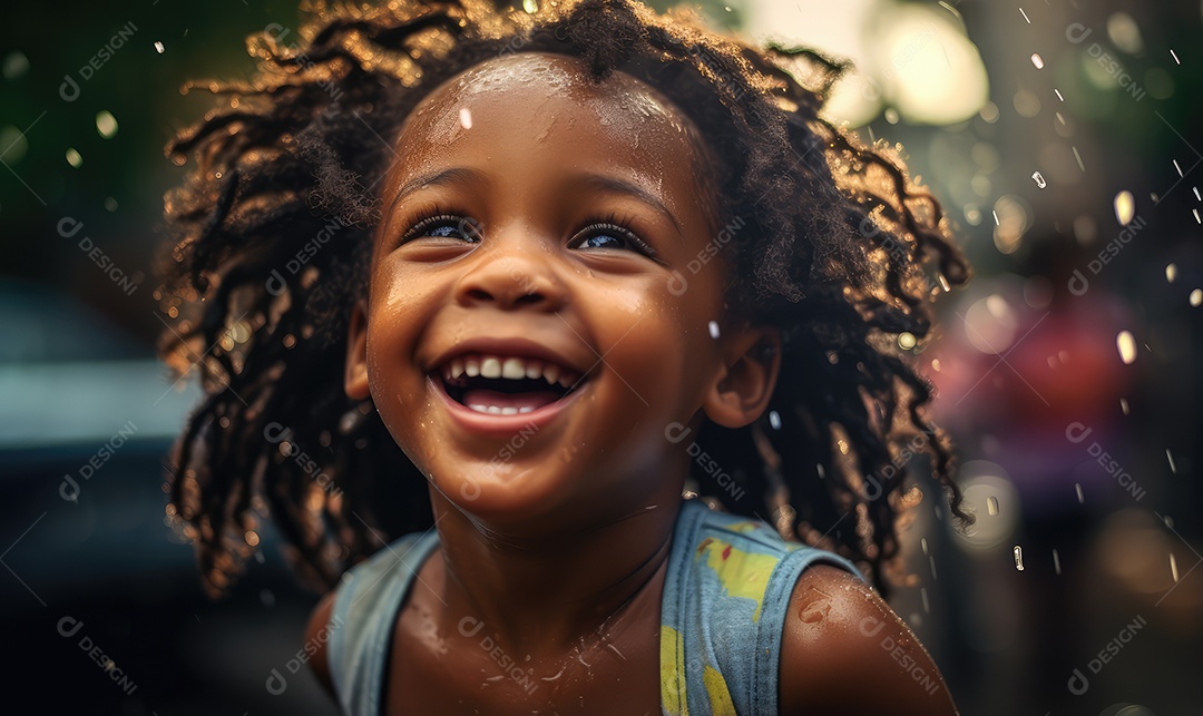 Imagem realista de crianças sobre parque