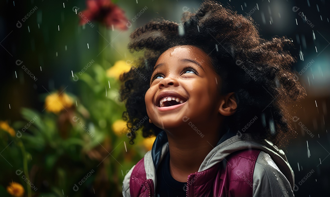 Imagem realista de crianças sobre parque