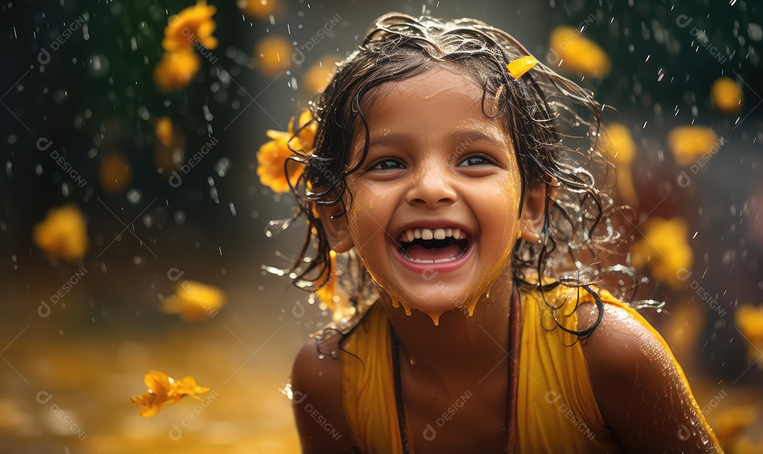 Imagem realista de crianças sobre parque