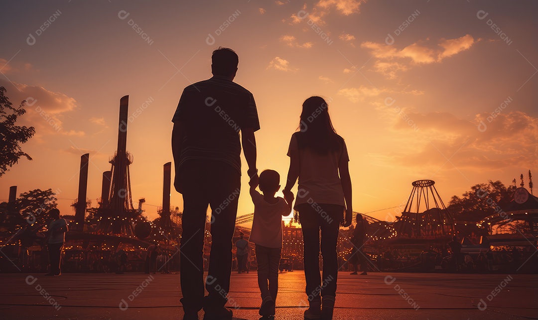 Imagem realista de Pai ao lado de seu filho