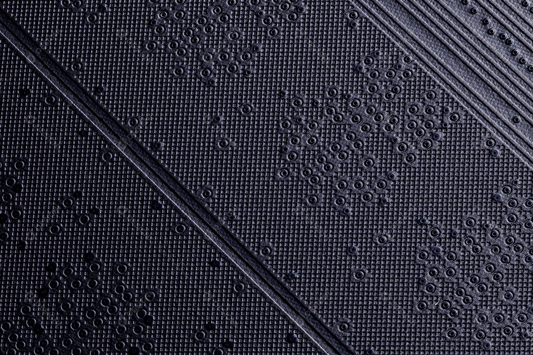 Parte traseira dos módulos de RAM pretos