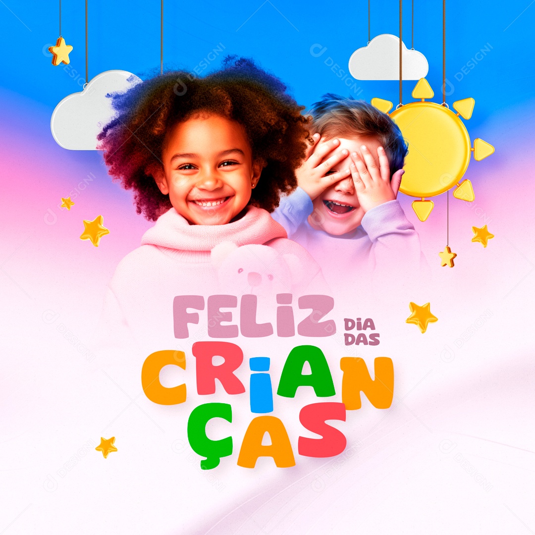 Social Media Feliz Dia Das Crianças PSD Editável