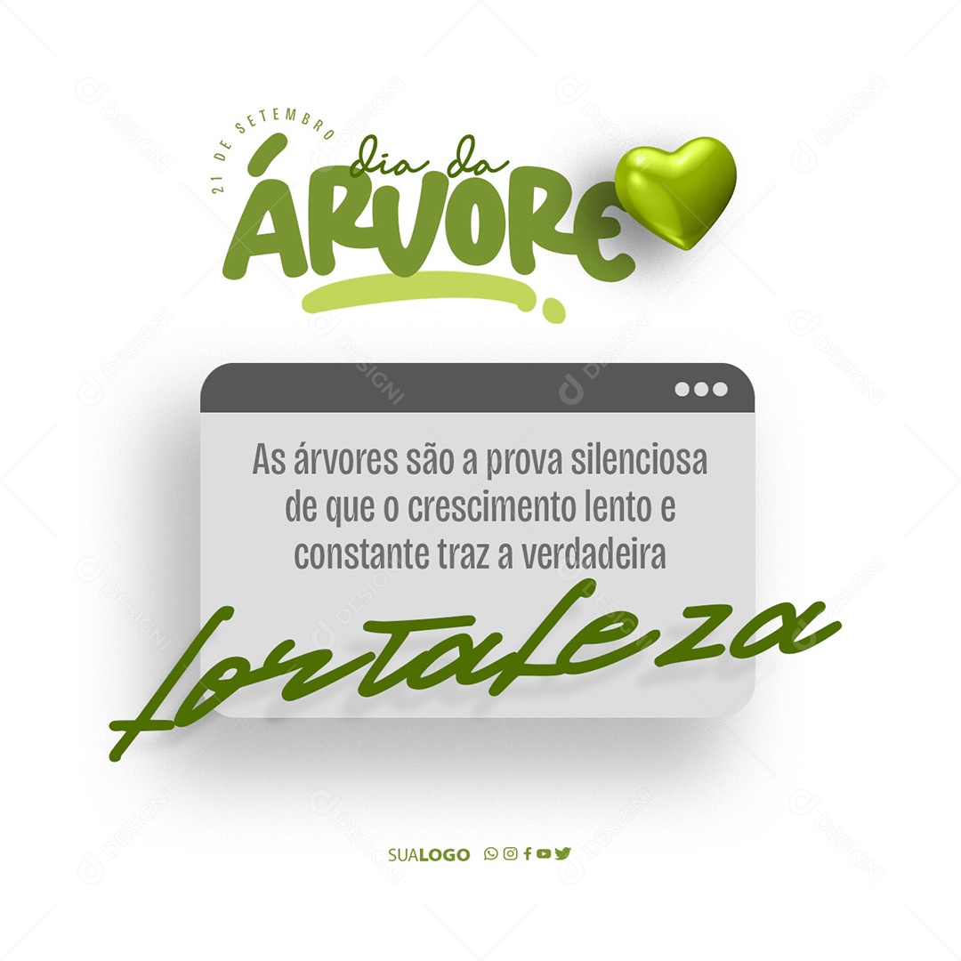 Feed Dia Da Árvore 21 De Setembro Social Media PSD Editável