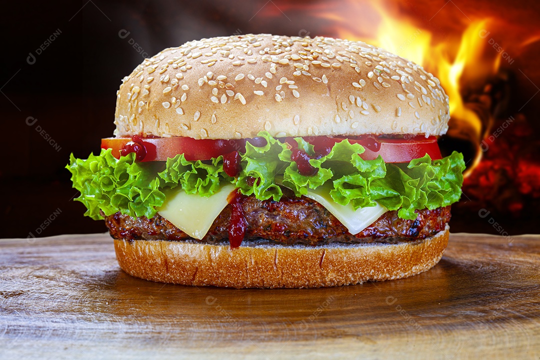 Hambúrguer de salada