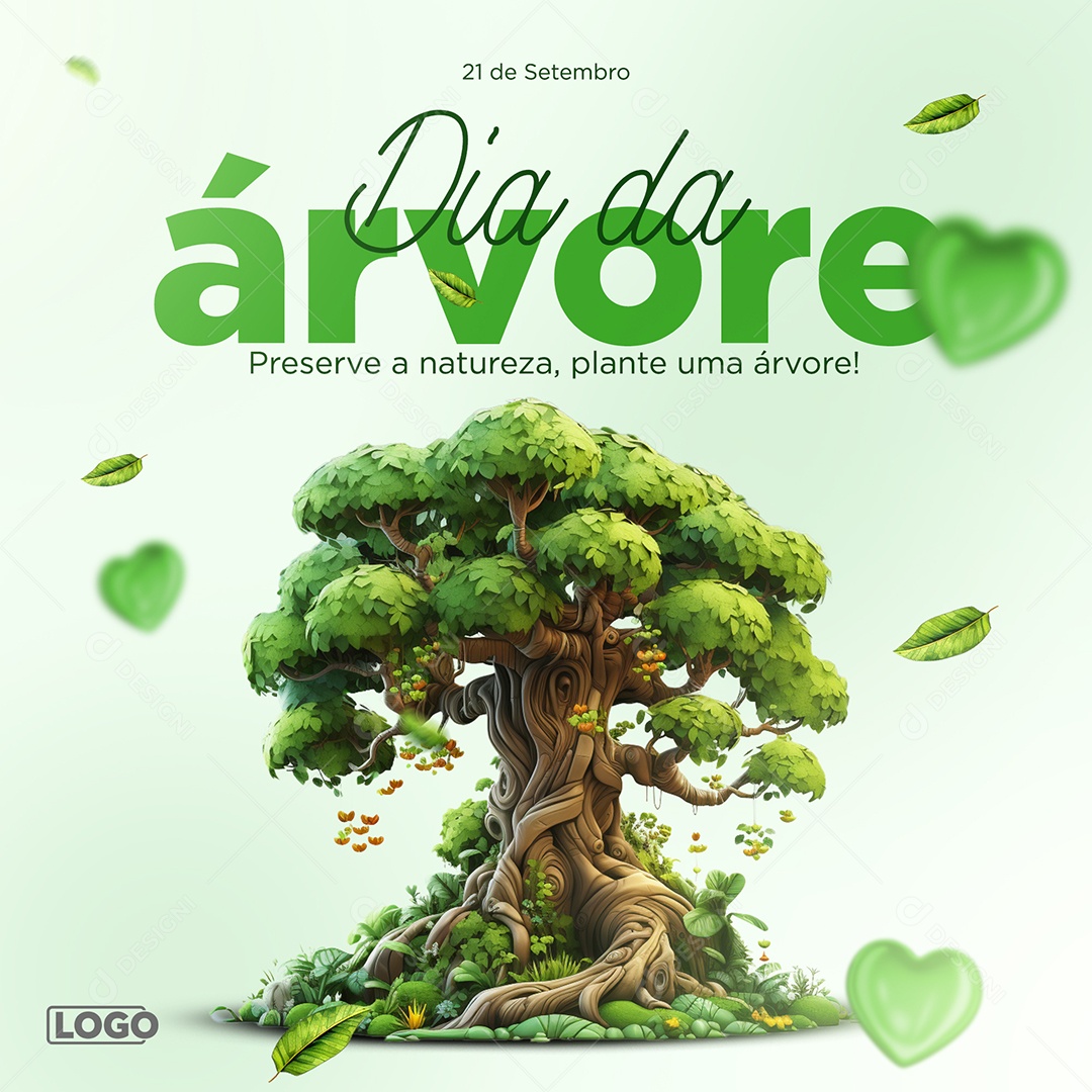 Plante Uma Árvore 21 De Setembro Dia Da Árvore Social Media PSD Editável