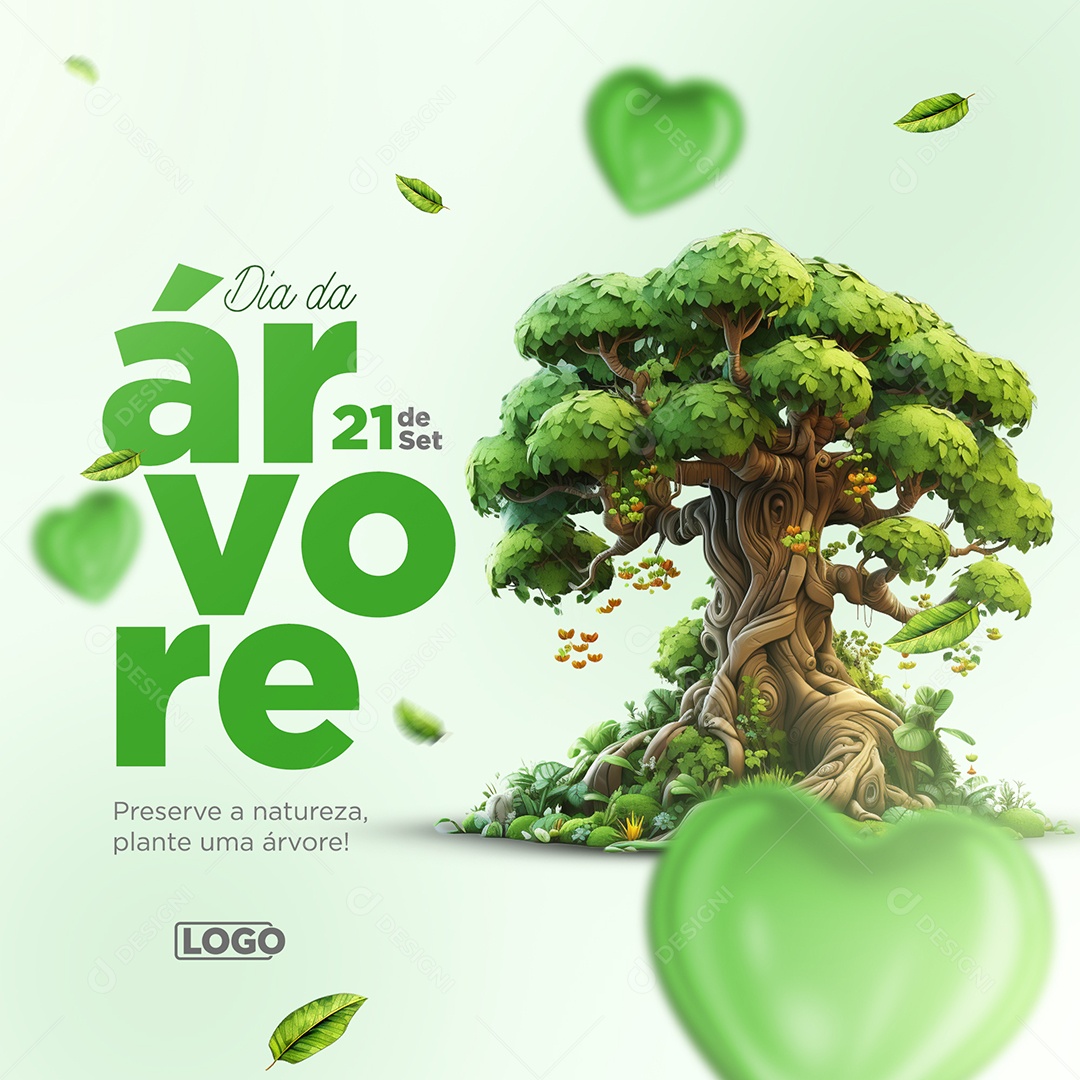 Social Media 21 De Setembro Dia Da Árvore Preserve a Natureza PSD Editável