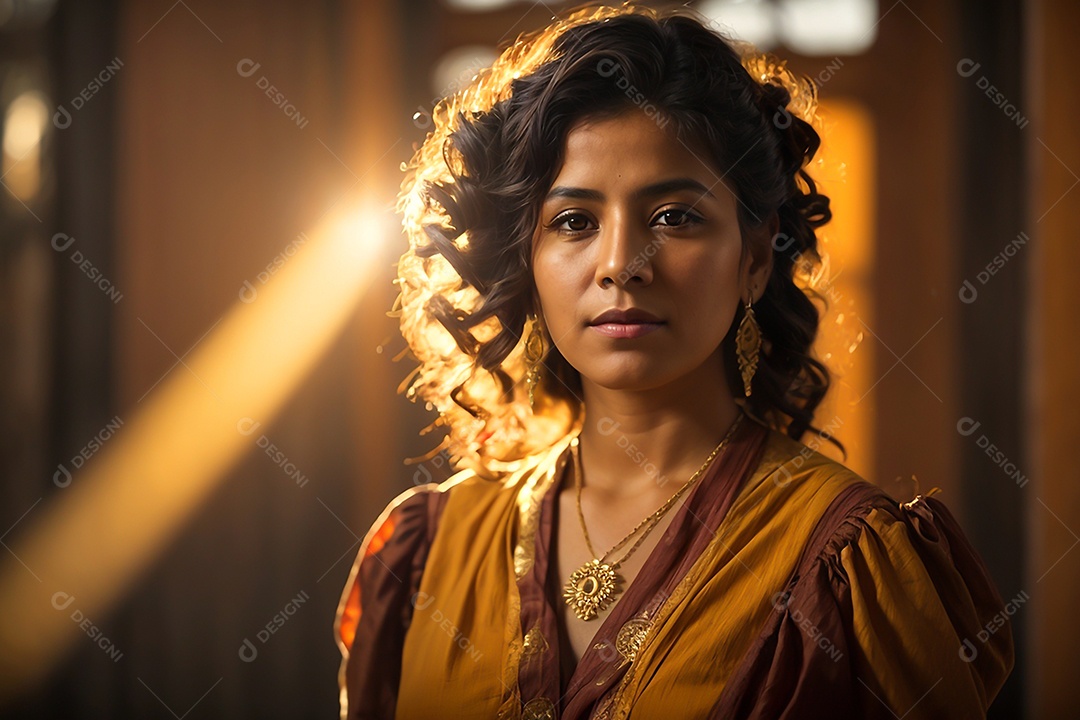 Revolucionária mexicana no dia da revolução