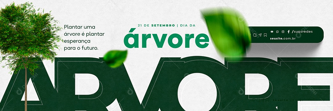 Carrossel Dia da Árvore 21 de Setembro Social Media PSD Editável