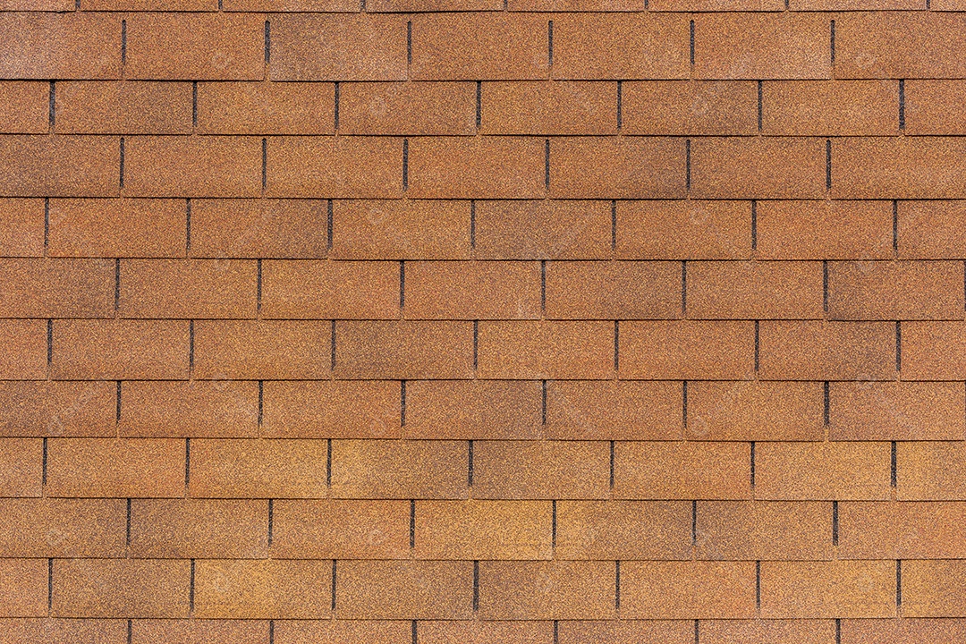 Telha flexível marrom com fundo plano e textura formato retangular