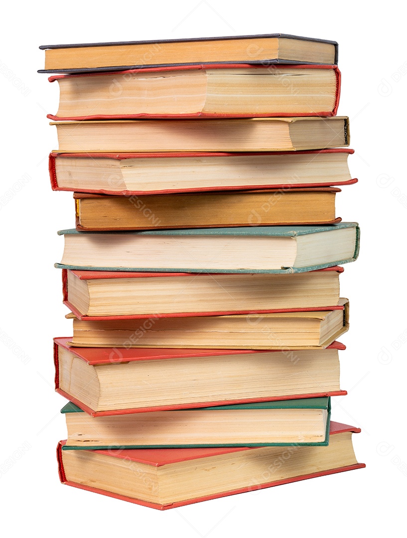 Muitos livros físicos antigos de capa dura diferentes close-up de fundo com foco seletivo e desfoque