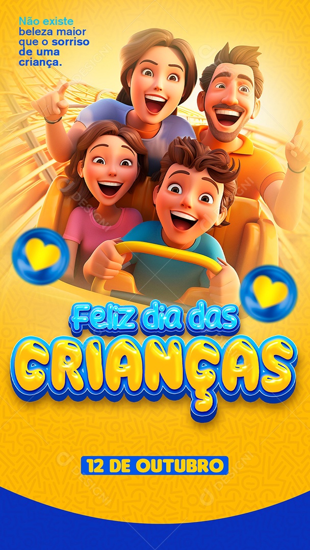 Social Media Story Feliz Dia Das Crianças 12 De Outubro PSD Editável