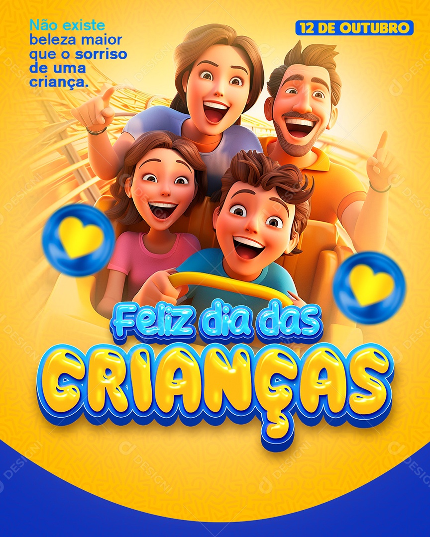 Feed Feliz Dia Das Crianças 12 De Outubro Social Media PSD Editável