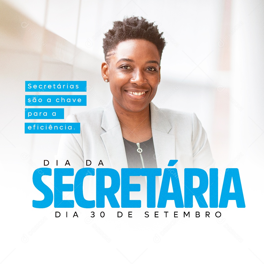 Social Media Dia Da Secretária 30 De Setembro PSD Editável