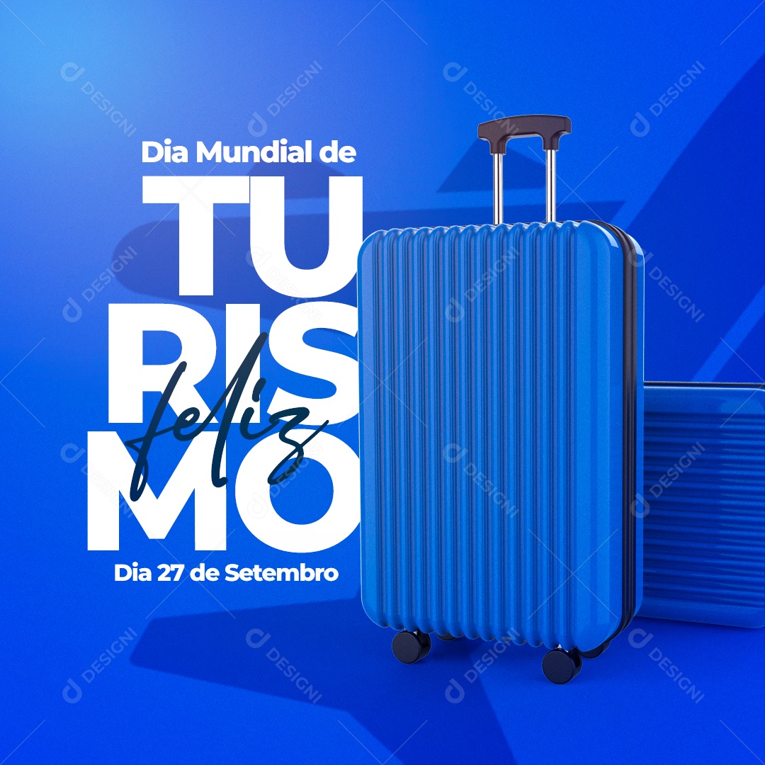 Social Media Feliz Dia Mundial Do Turismo PSD Editável