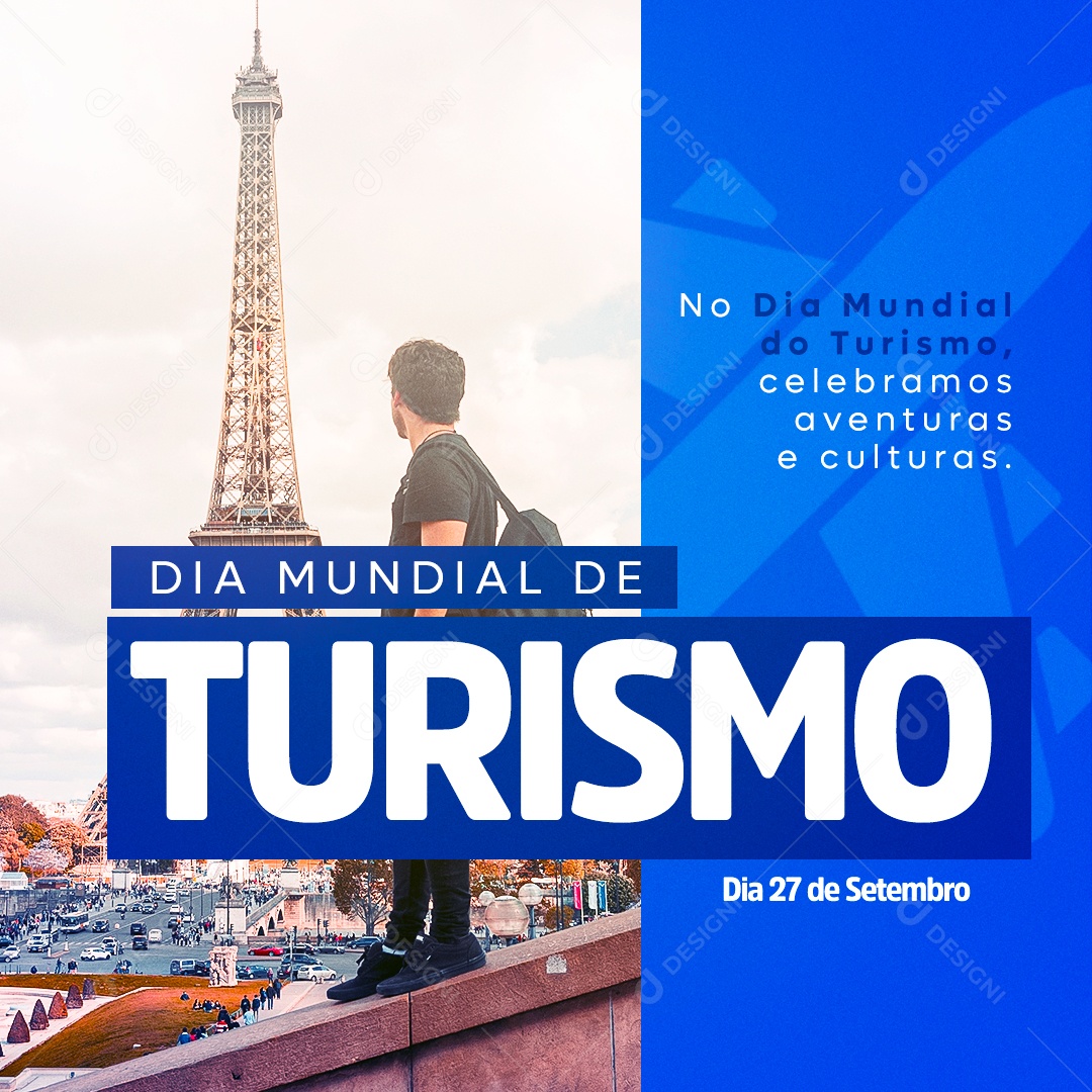 Dia Mundial Do Turismo 27 De Setembro Social Media PSD Editável