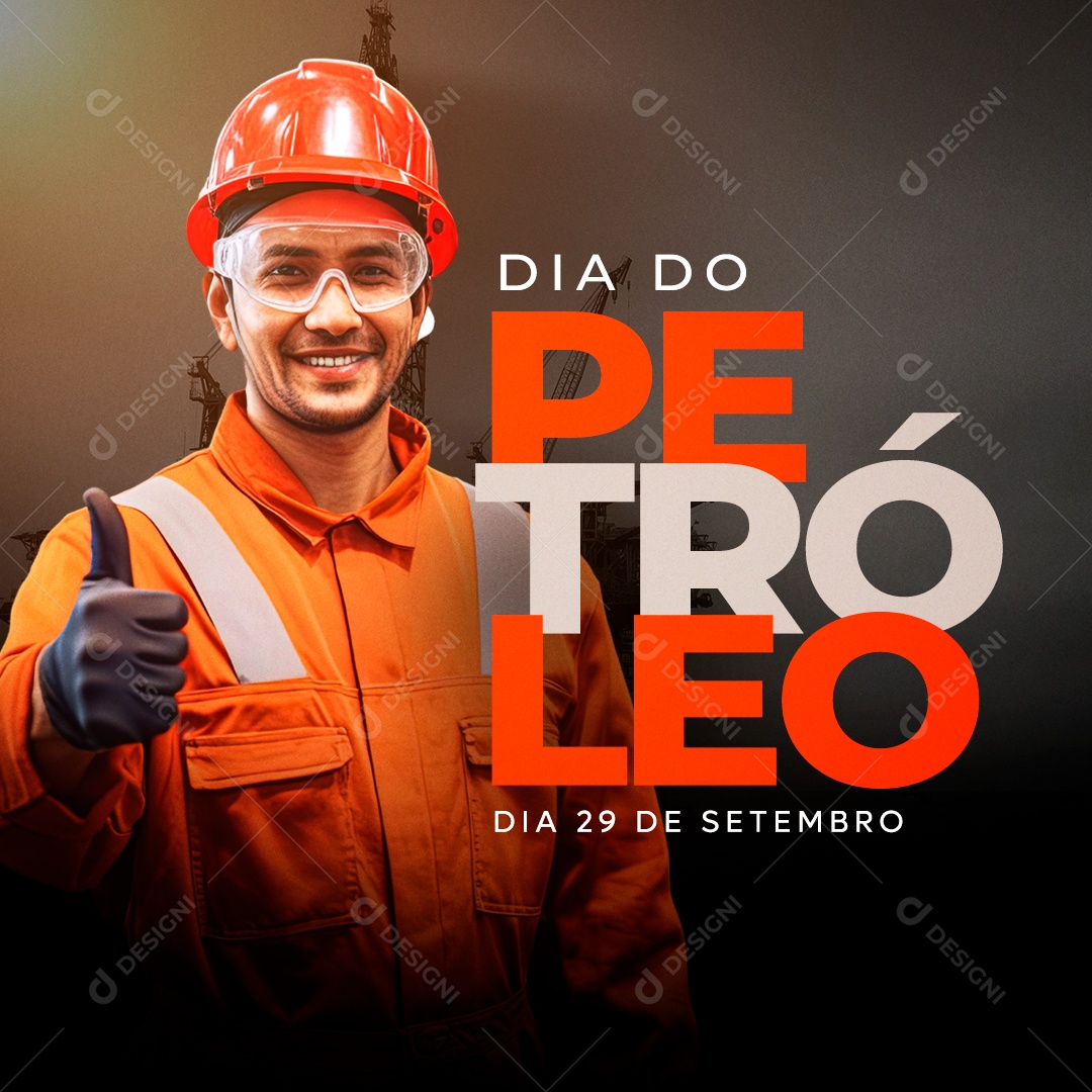 Social Media Dia Do Petróleo 29 De Setembro PSD Editável