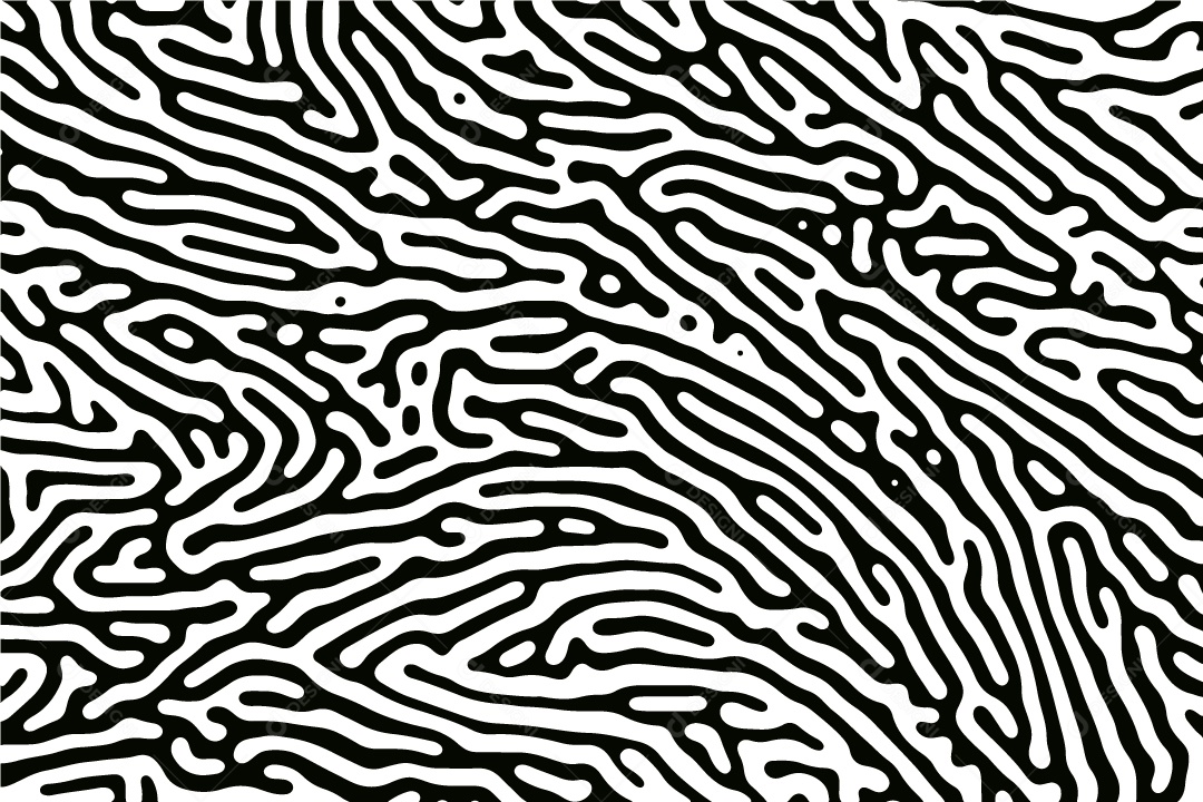 Formas Orgânicas em Preto e Branco Vetor EPS