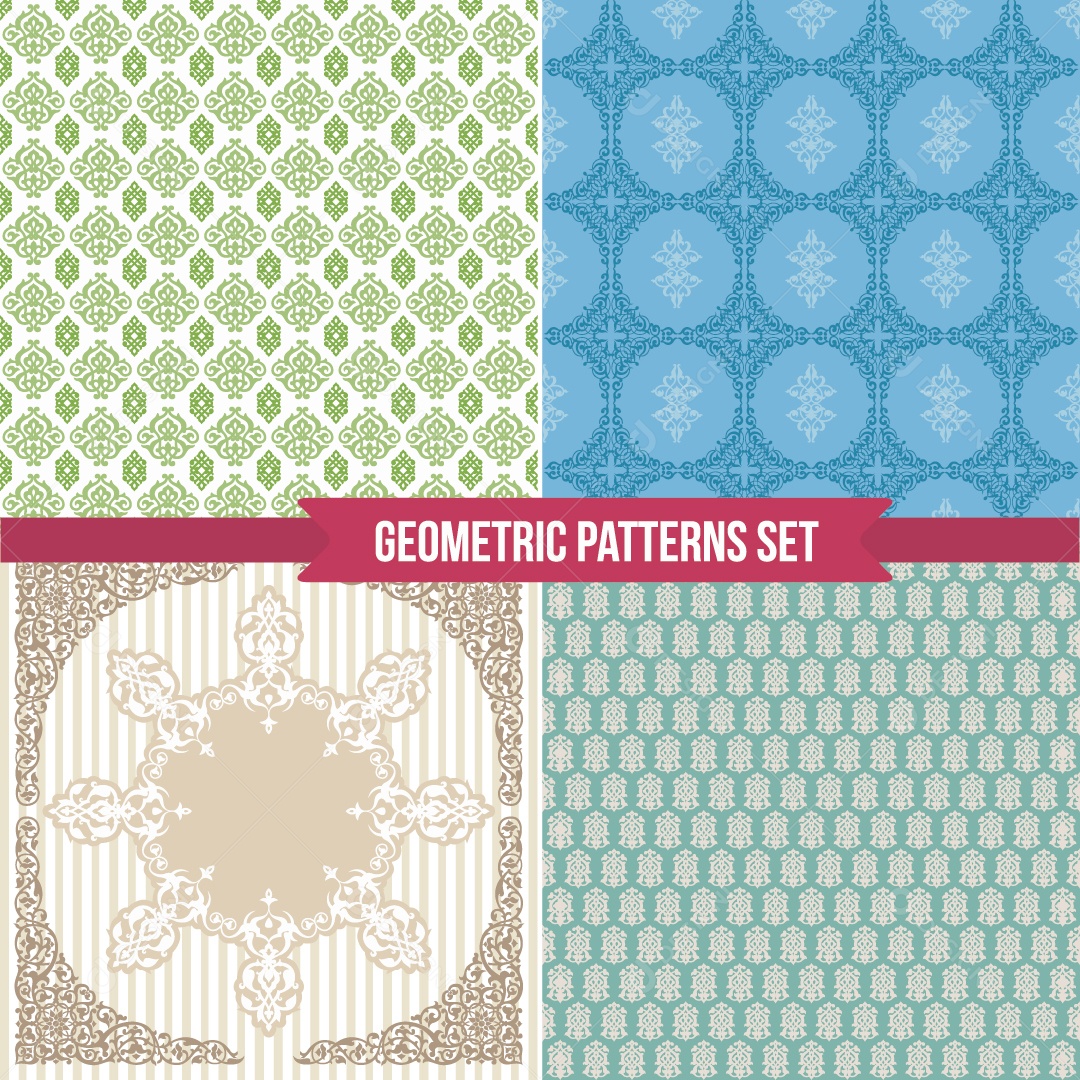 Conjunto de Padrões Ilustração Vetor EPS