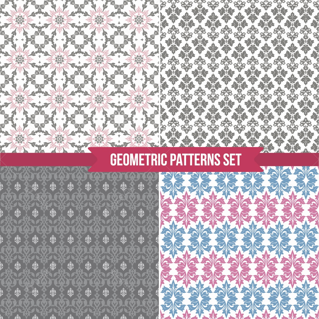 Conjunto de Padrões Ilustração Vetor EPS