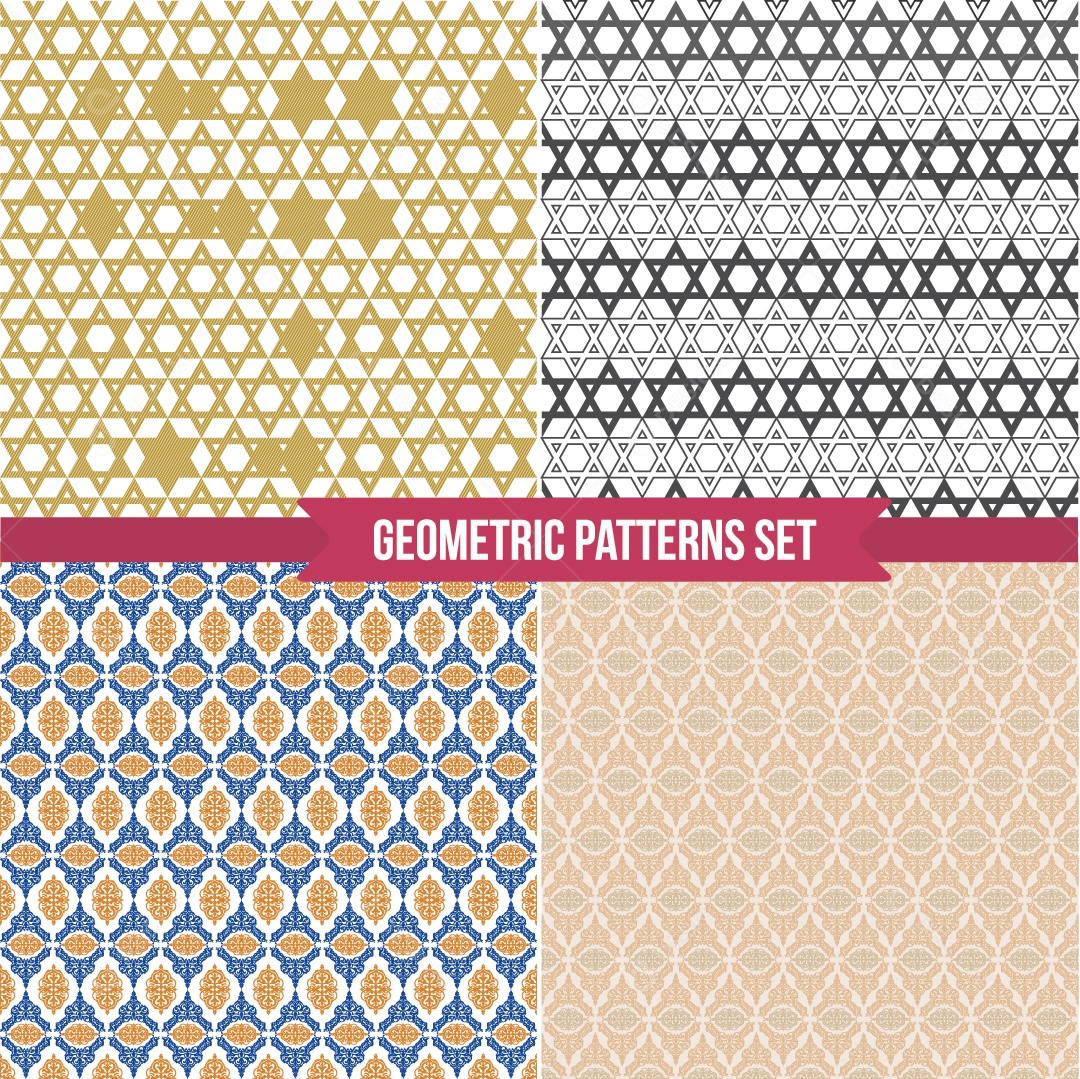 Conjunto de Padrões Ilustração Vetor EPS