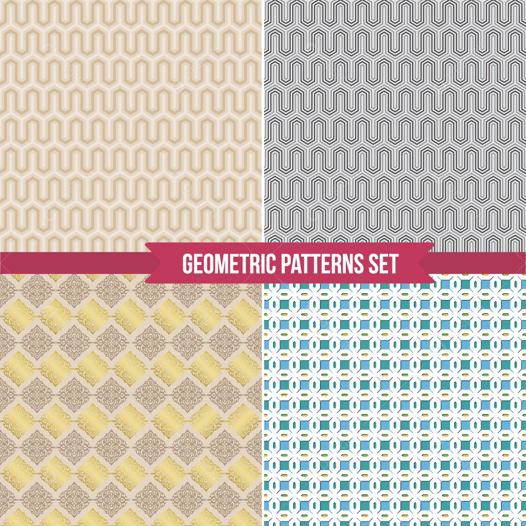 Conjunto de Padrões Ilustração Vetor EPS