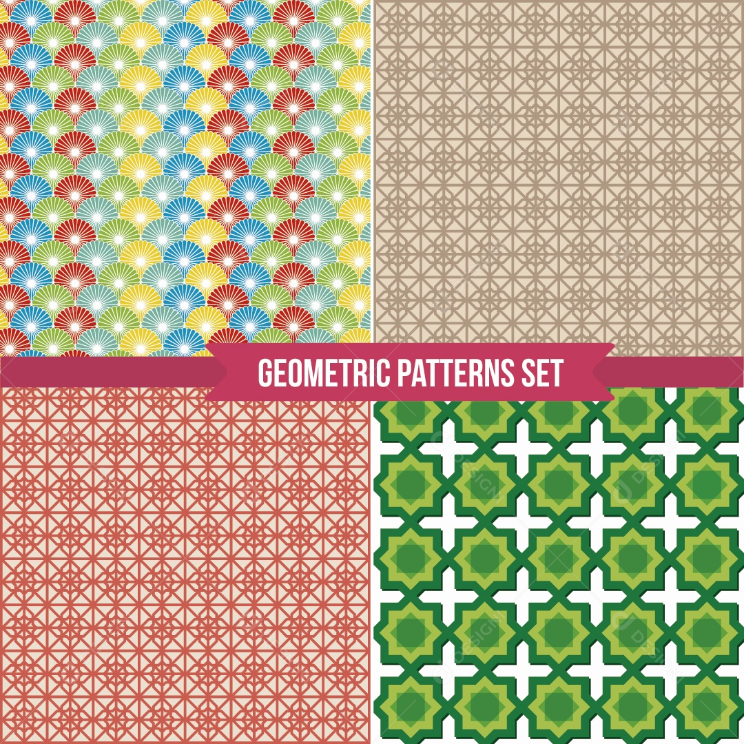 Conjunto de Padrões Ilustração Vetor EPS