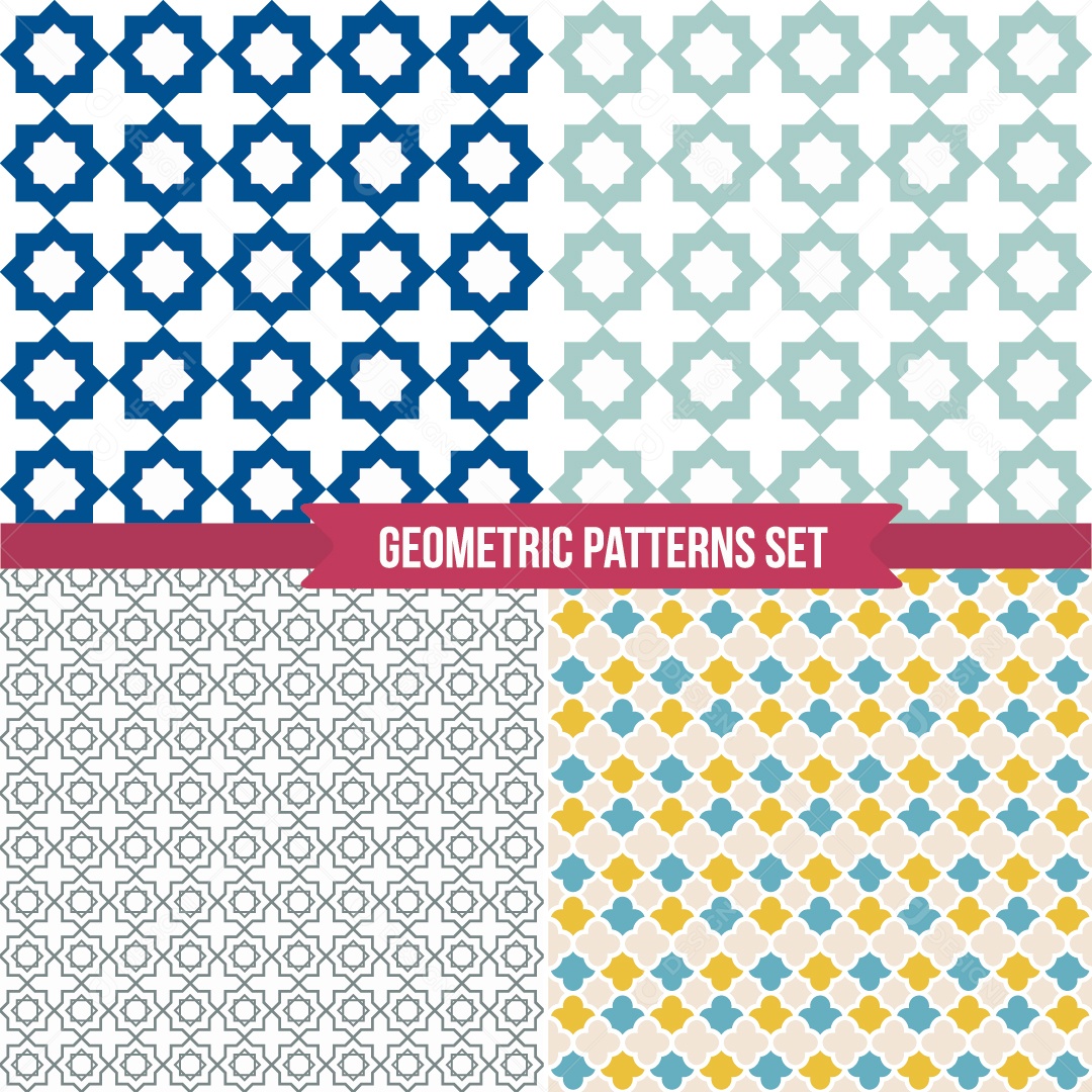 Conjunto de Padrões Ilustração Vetor EPS