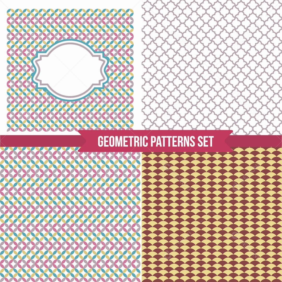 Conjunto de Padrões Ilustração Vetor EPS