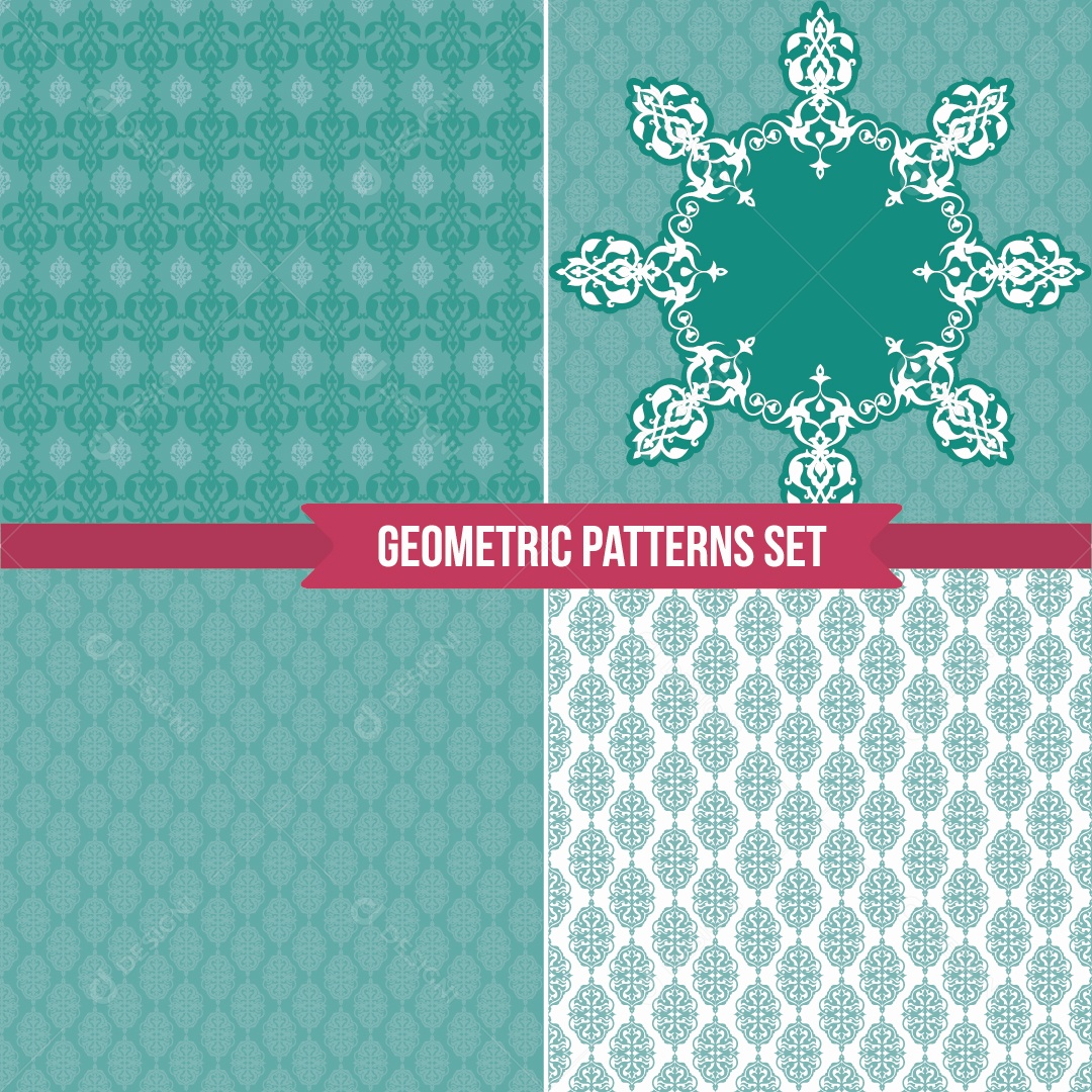 Conjunto de Padrões Ilustração Vetor EPS