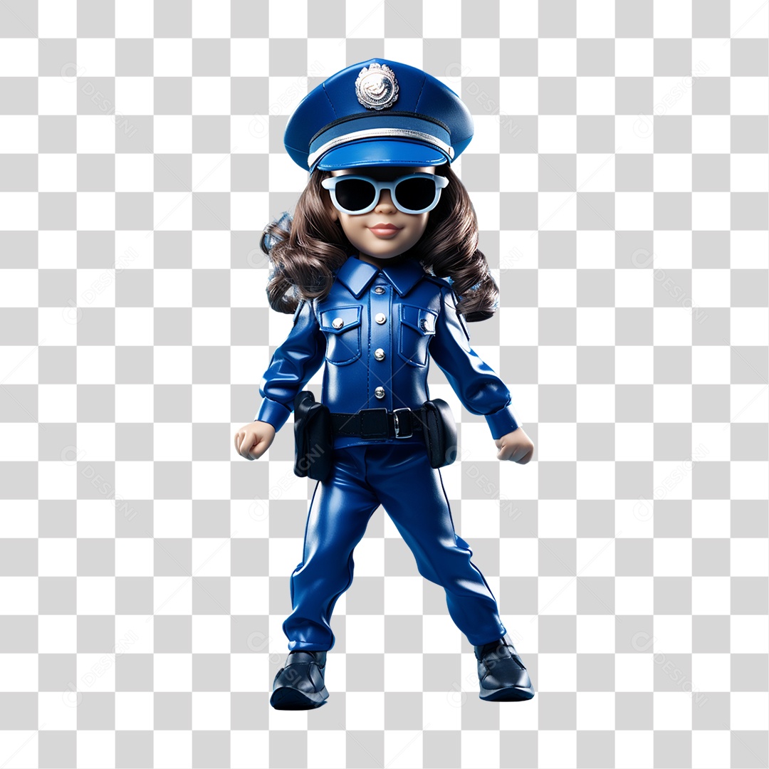 Desenho de Policial PNG Transparente