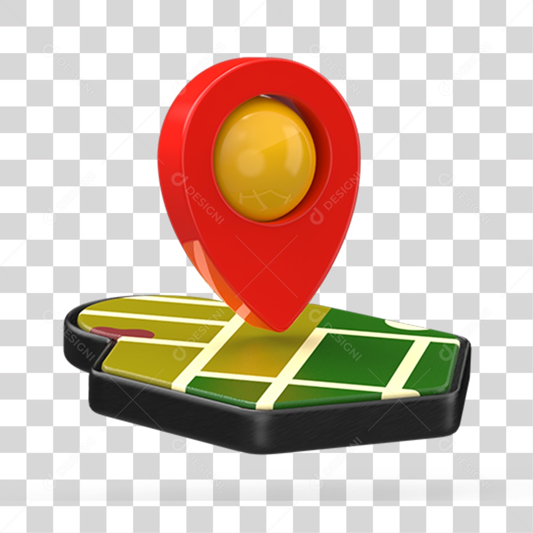 Pin de Localização em Endereço no Gps PNG Transparente
